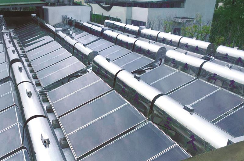 台南市新市區 台南紡織(股)公司 新市廠二期安裝太陽能熱水器